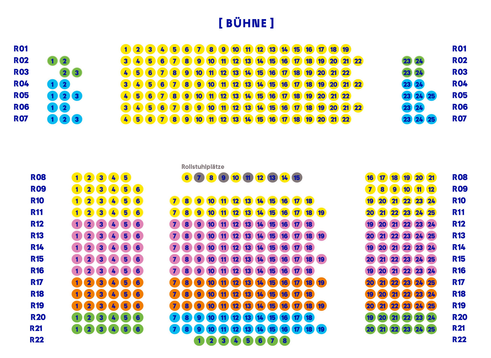 Saalplan Altes Kino Franklin
