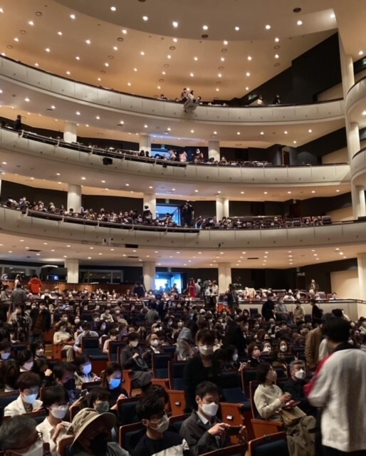Innenansicht vom Opernhaus in Daegu mit vielen Rängen