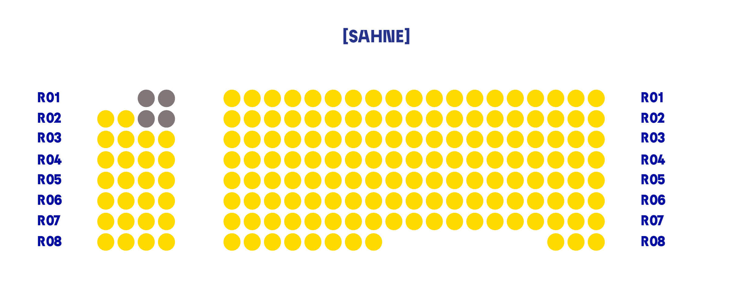 Saalplan des NTM Tanzhauses